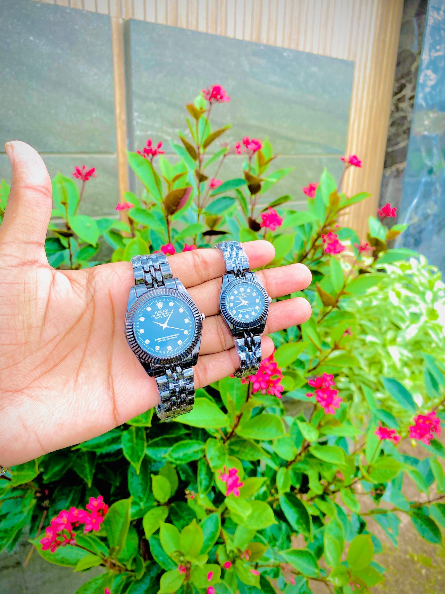 Luxury Couple Wrist Watch Set – Elegant His & Her Matching Timepieces