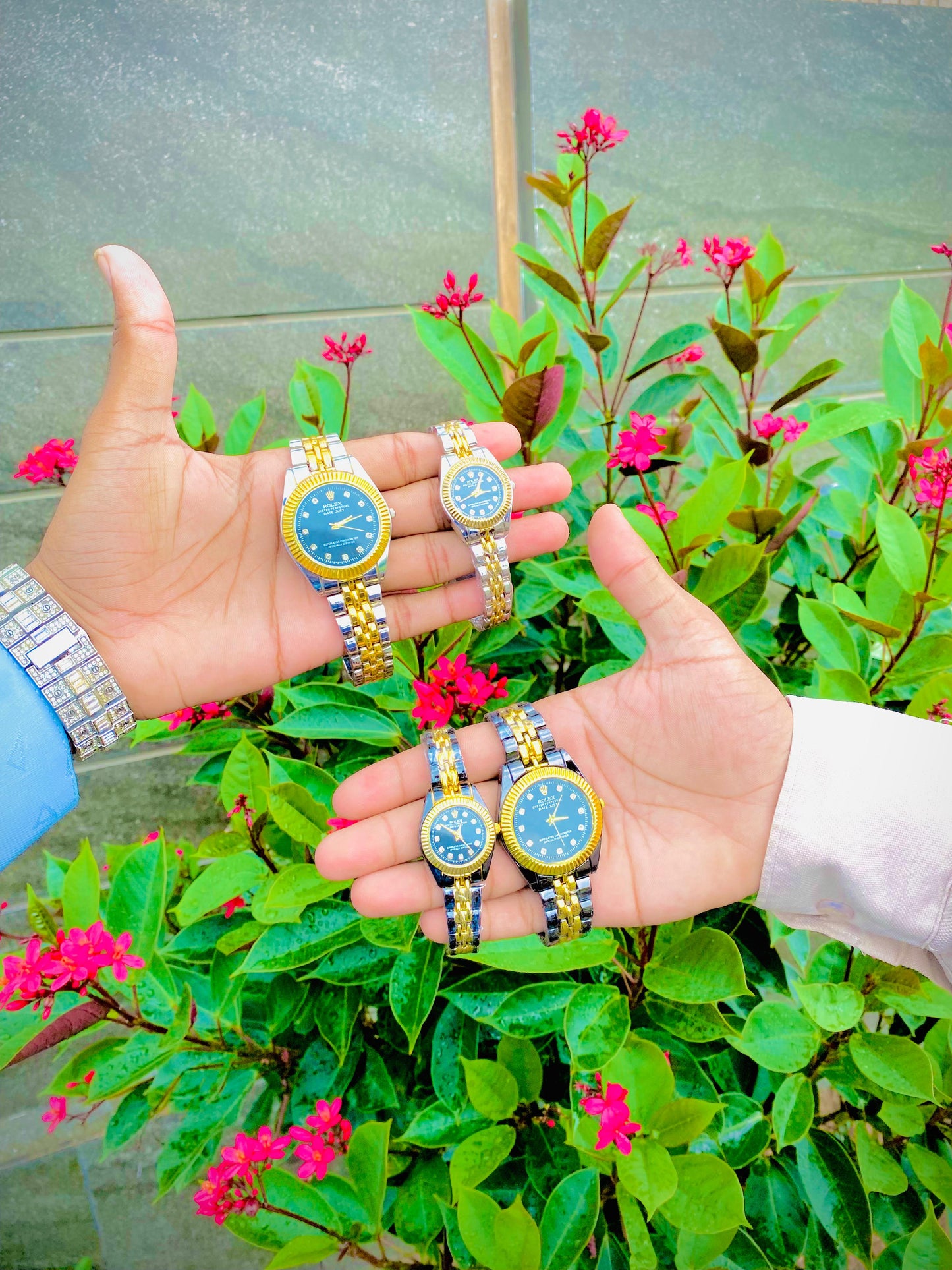 Luxury Couple Wrist Watch Set – Elegant His & Her Matching Timepieces